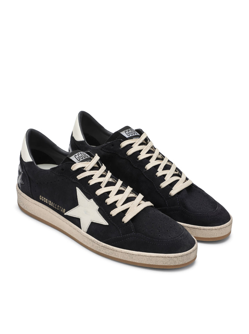 BALL-STAR IN DARK BLUE SUEDE WITH WHITE LEATHER STAR