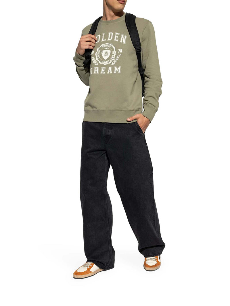 CREWNECK SWEATSHIRT WITH VINTAGE LOGO
