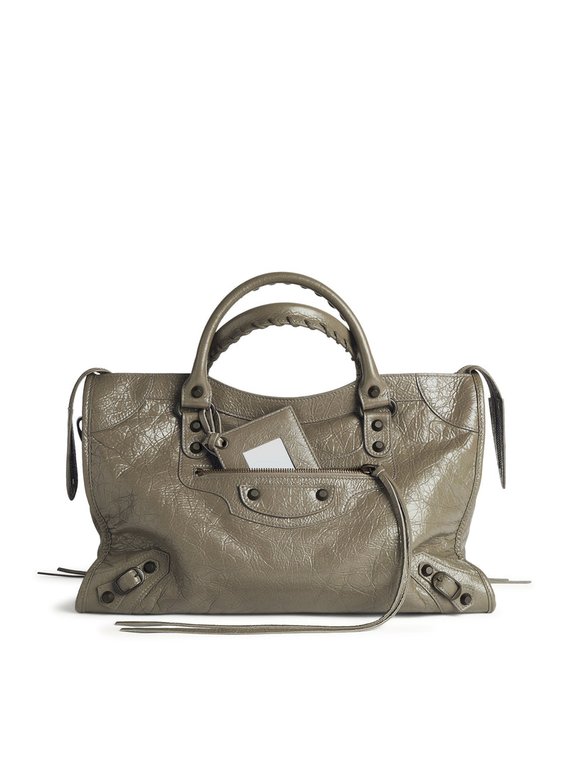 WOMEN`S LE CITY MEDIUM BAG IN MILITARY GREEN