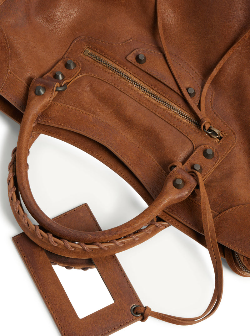 WOMEN`S LE CITY MEDIUM BAG IN CARAMEL