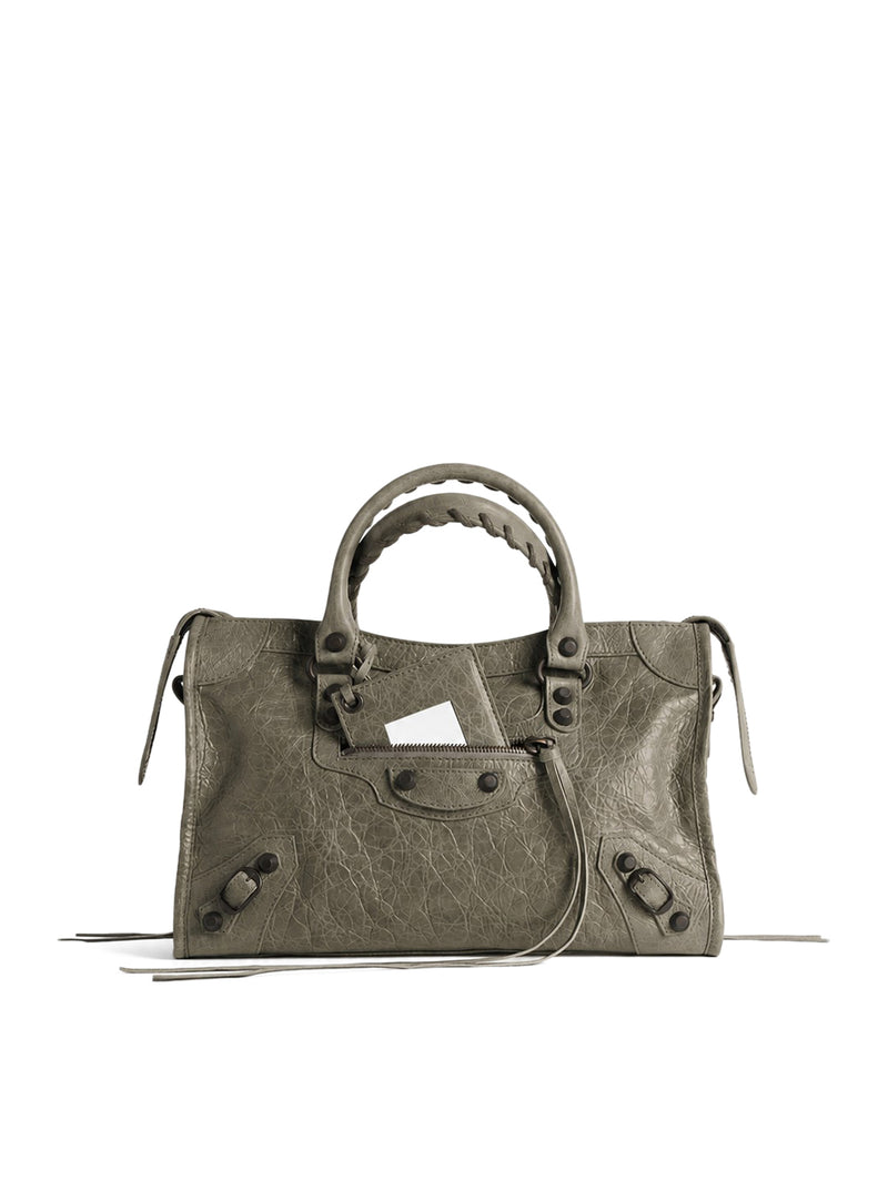 LE CITY SMALL BAG IN ARENA LAMBSKIN WITH BRASS FINISHING