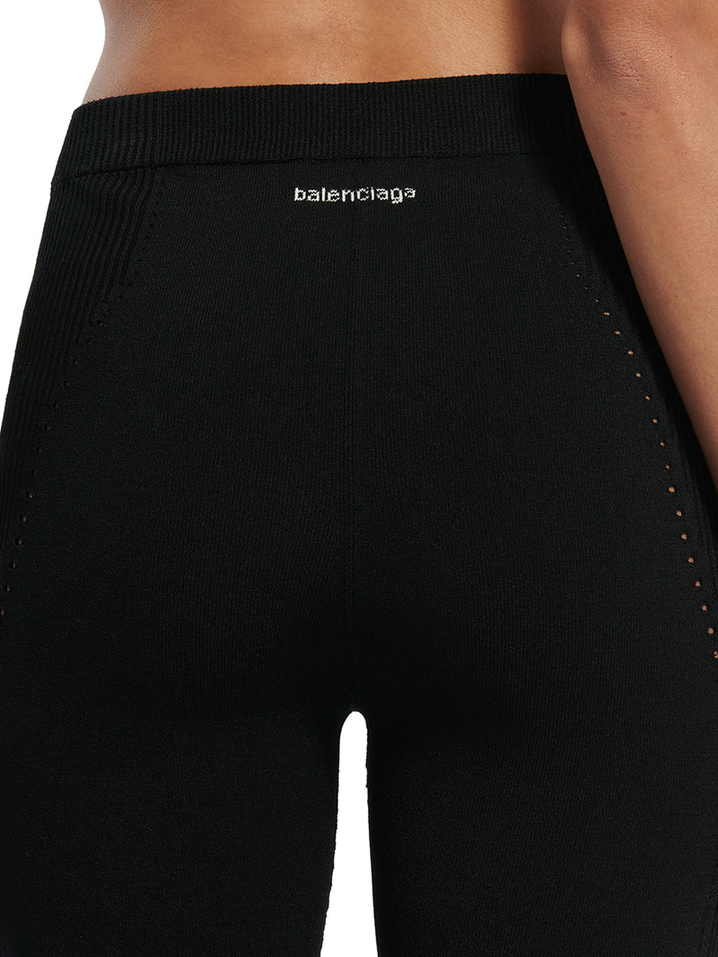 TECHWEAR LEGGINGS IN BLACK SPORTS MESH