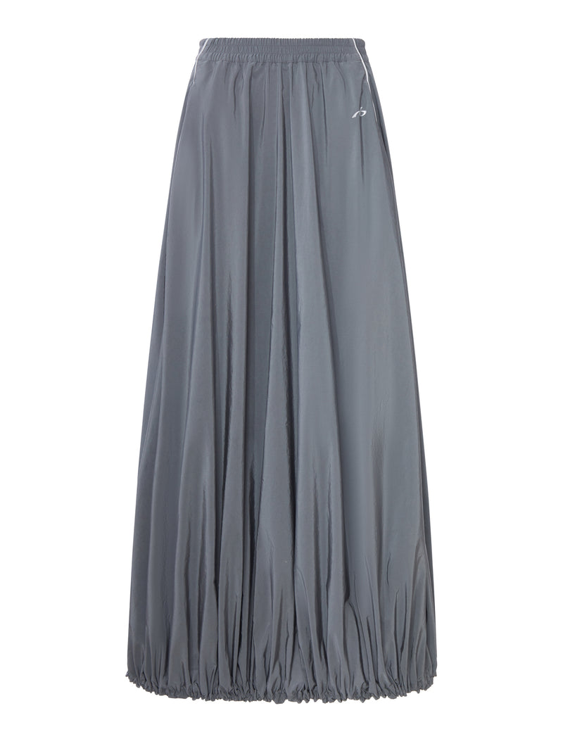 BODIES BALLOON SKIRT IN GREY TECHNICAL COTTON POPLIN