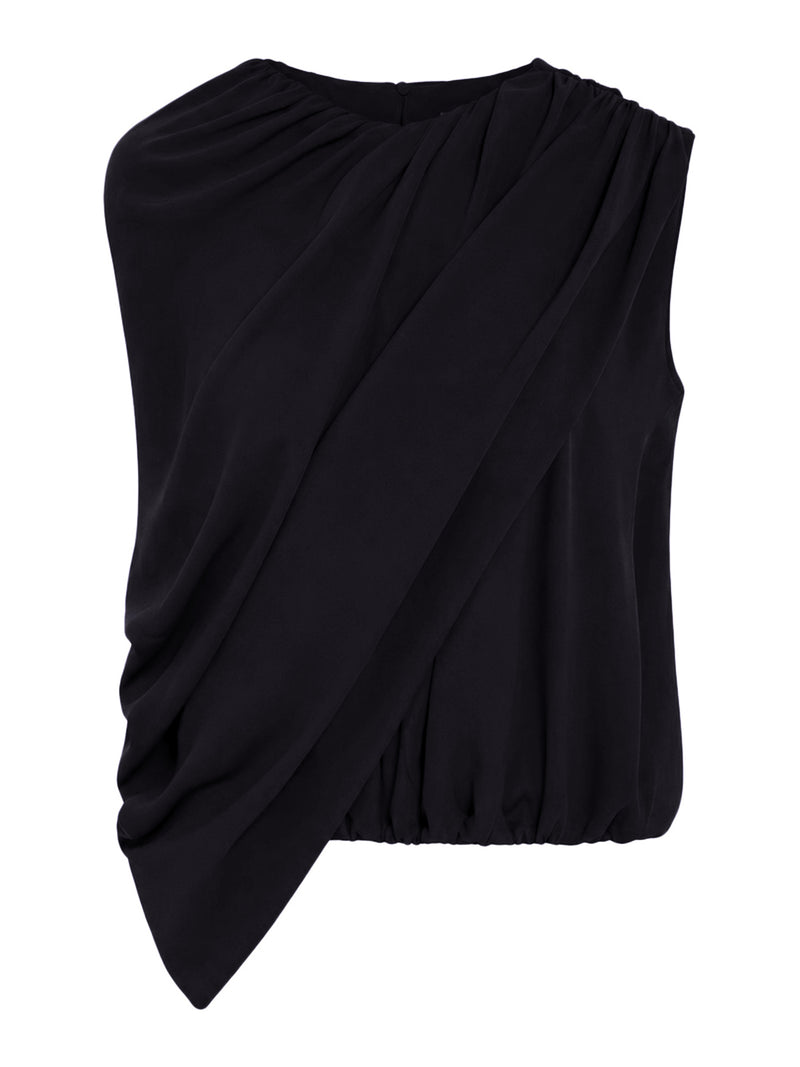 SILK CADY CAPE TOP
