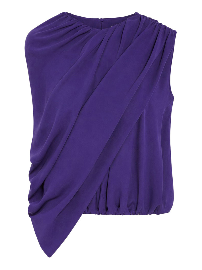SILK CADY CAPE TOP
