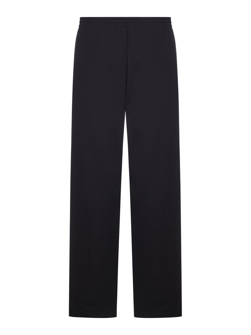 BODIES BAGGY JOGGING PANTS IN DRY BLACK FLEECE