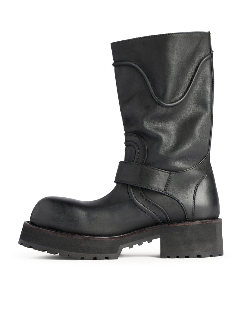 VENOM WORN-OUT LEATHER BOOTS