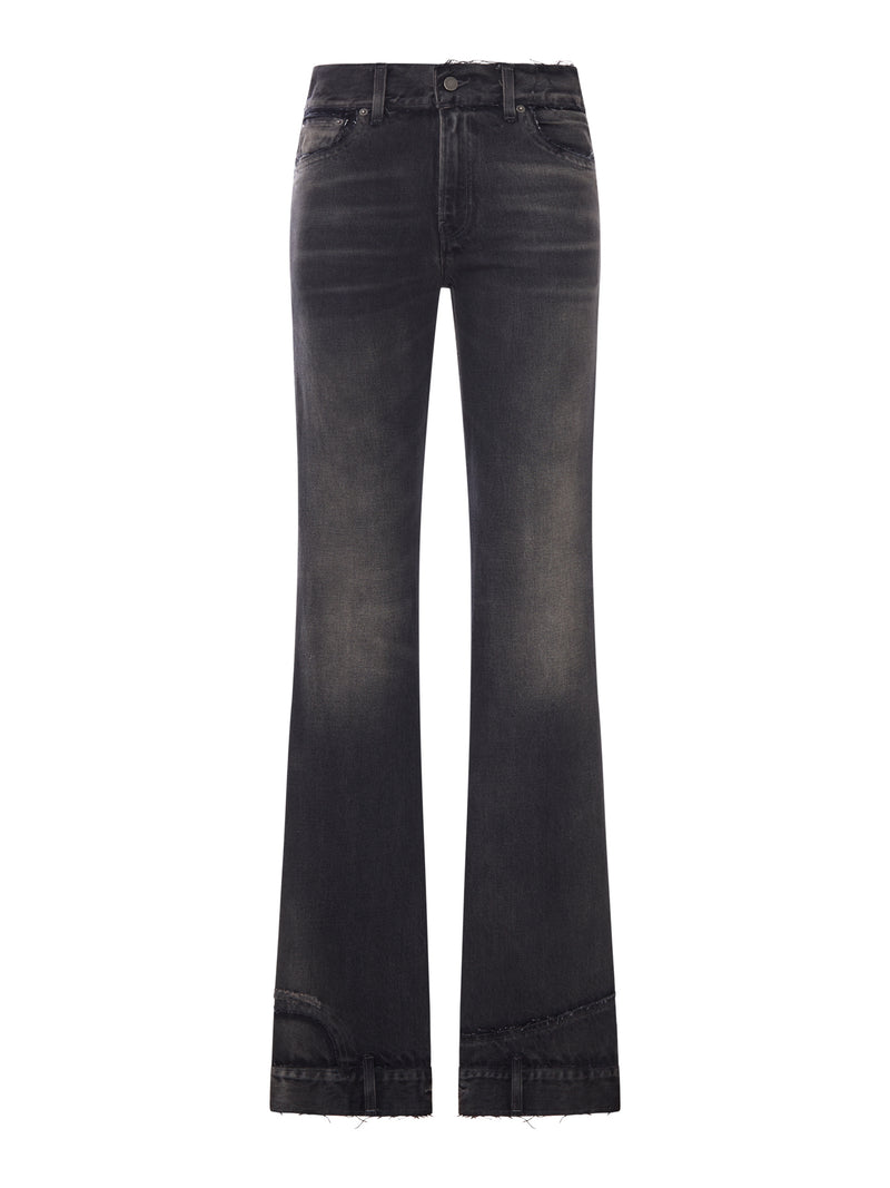 FLORA CUT JEANS VINTAGE EFFECT