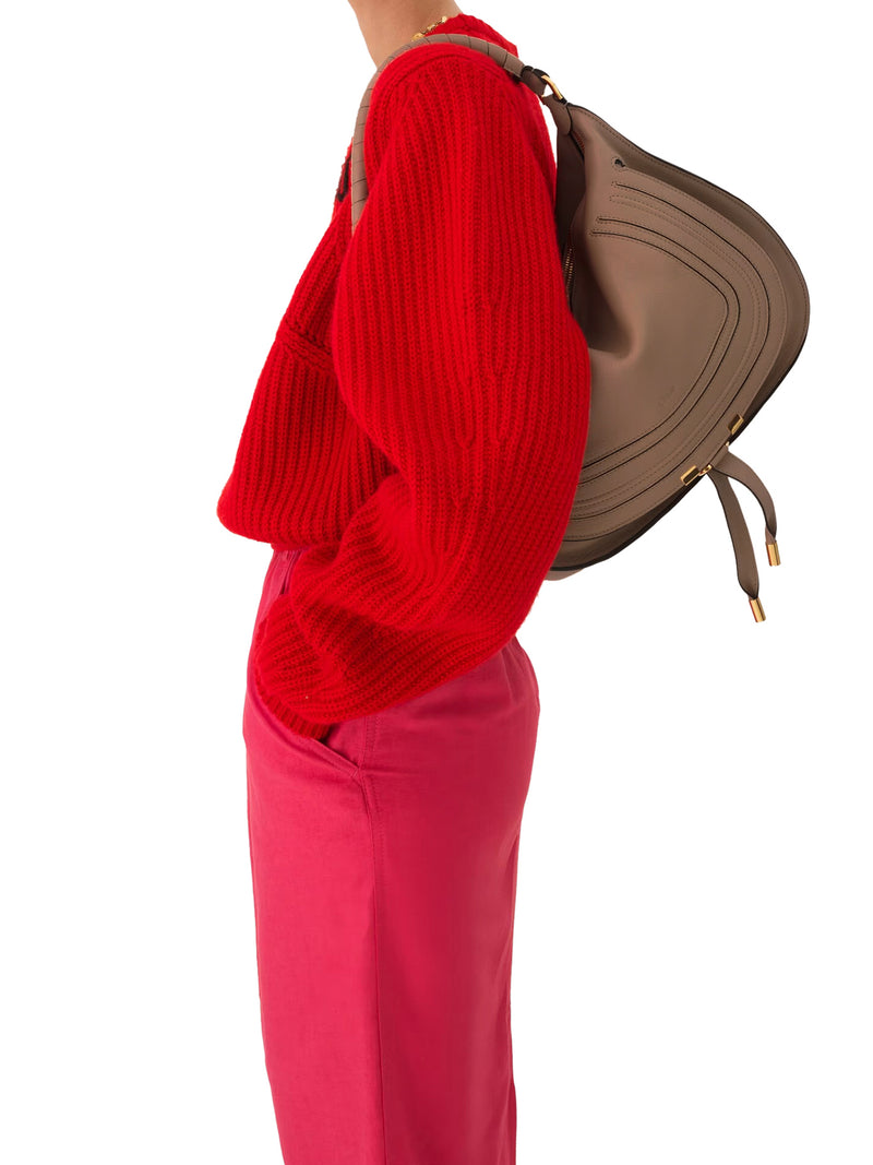 MARCIE SOFT LEATHER SHOULDER BAG