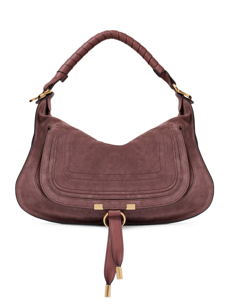 MARCIE SMALL SUEDE SHOULDER BAG