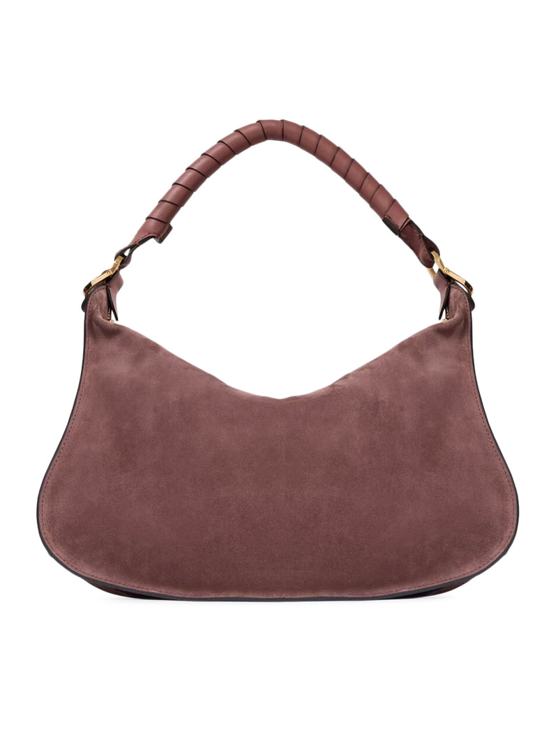 MARCIE SMALL SUEDE SHOULDER BAG