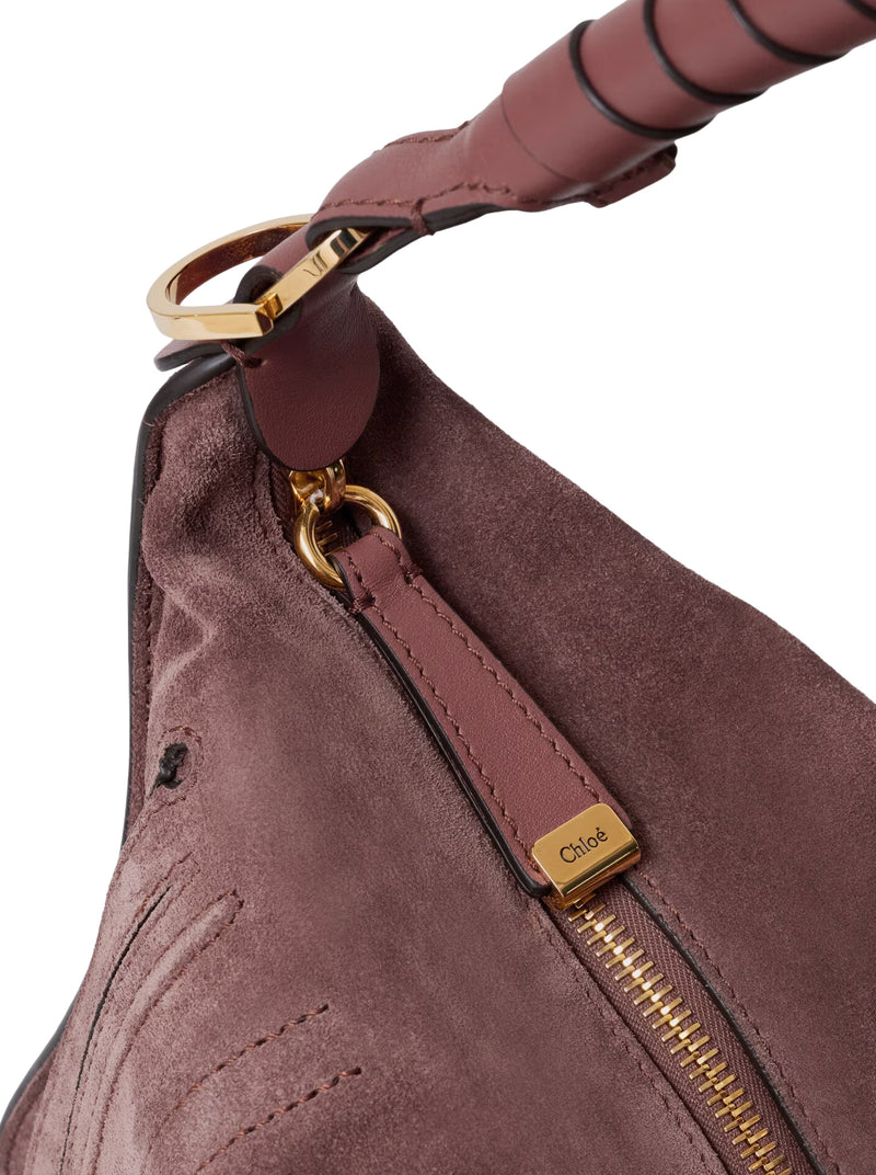 MARCIE SMALL SUEDE SHOULDER BAG