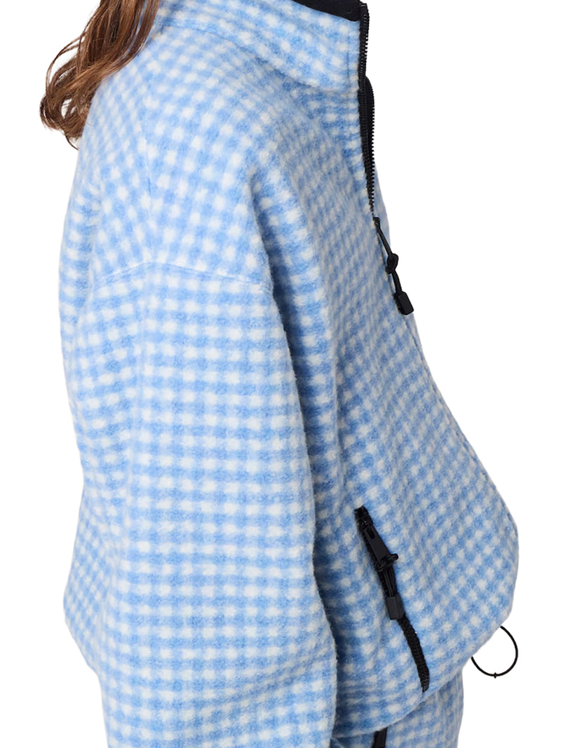 VICHY FLEECE SWEATSHIRT
