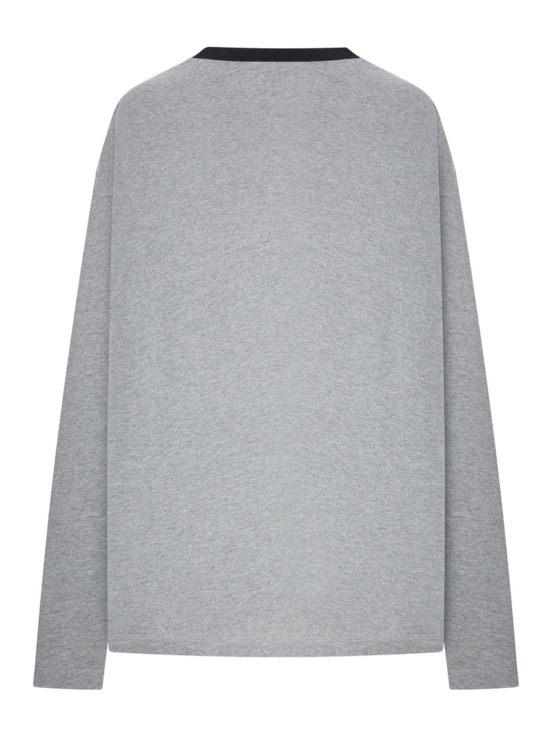 LONG-SLEEVED COTTON JERSEY T-SHIRT