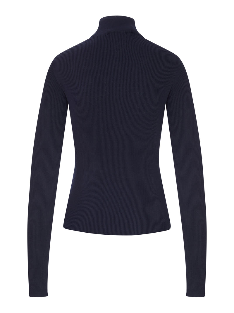 RIBBED ZIP-UP CARDIGAN