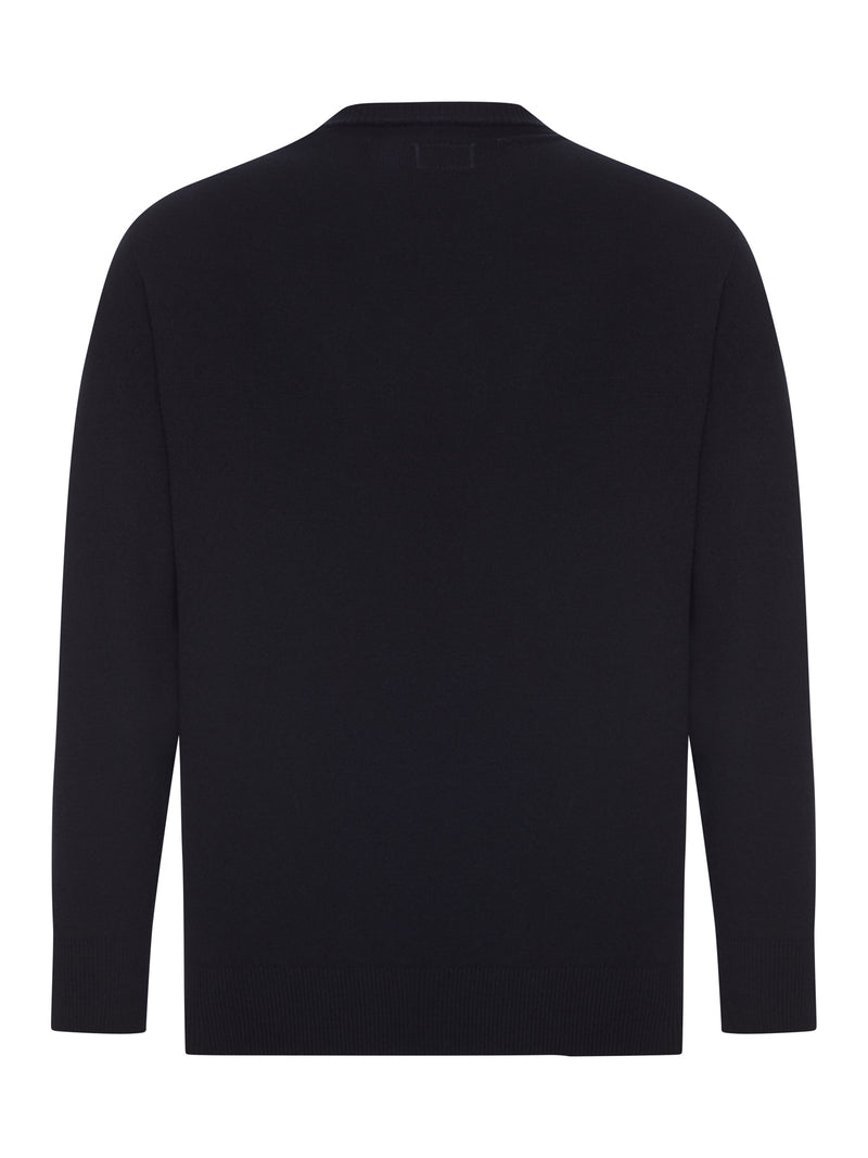 CREW NECK SWEATER IN EXTRAFINE MERINO WOOL