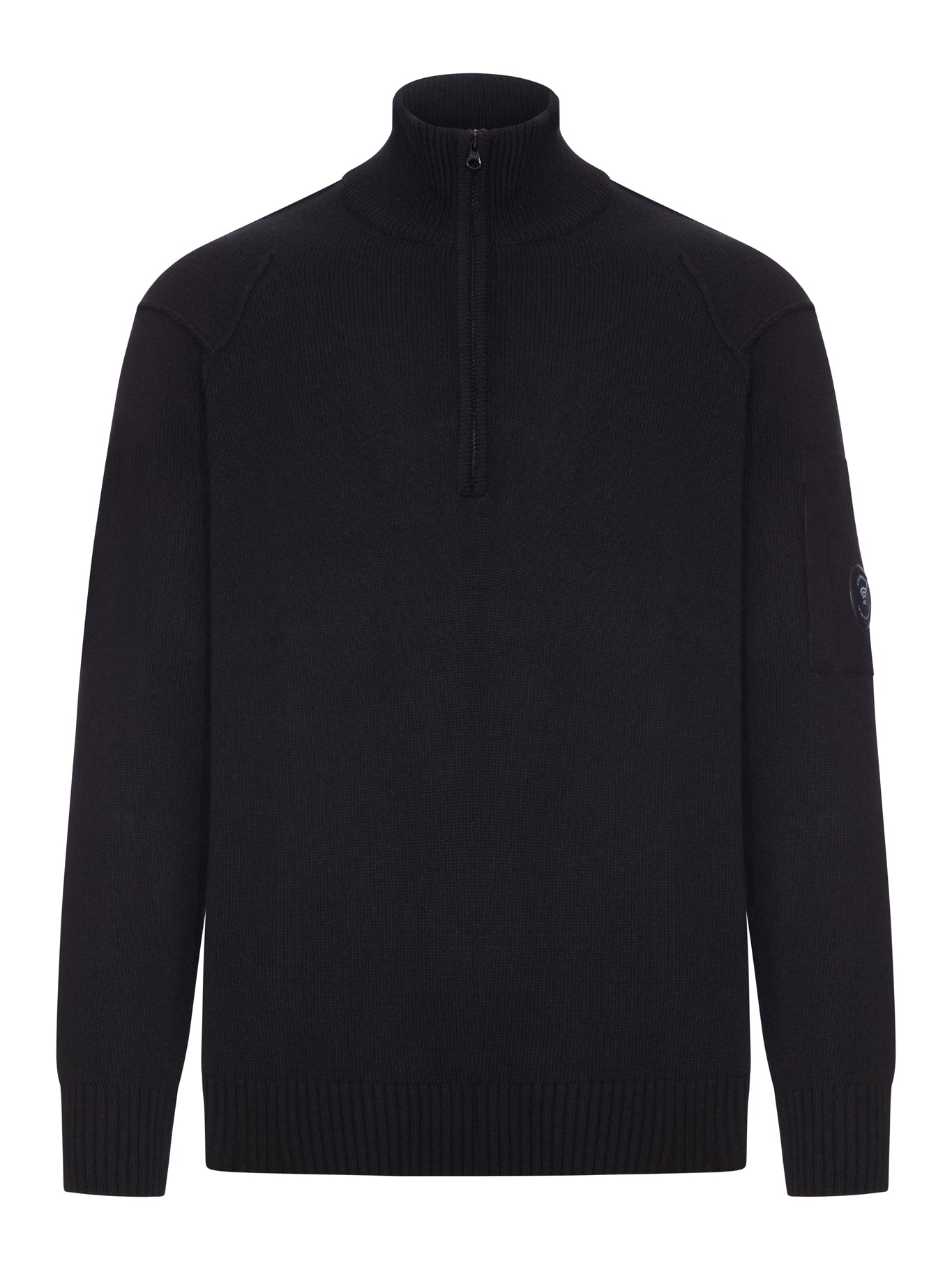 WOOL TURTLENECK SWEATER WITH ZIP