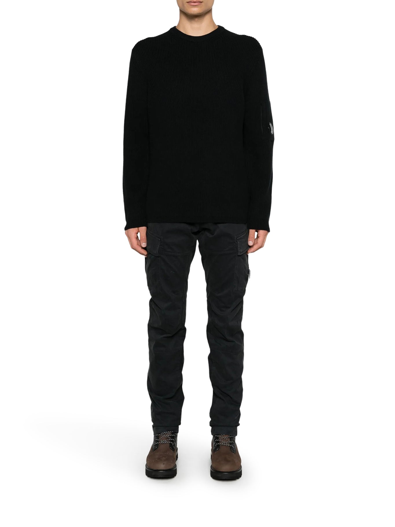 COTTON CARGO PANTS WITH LOGO