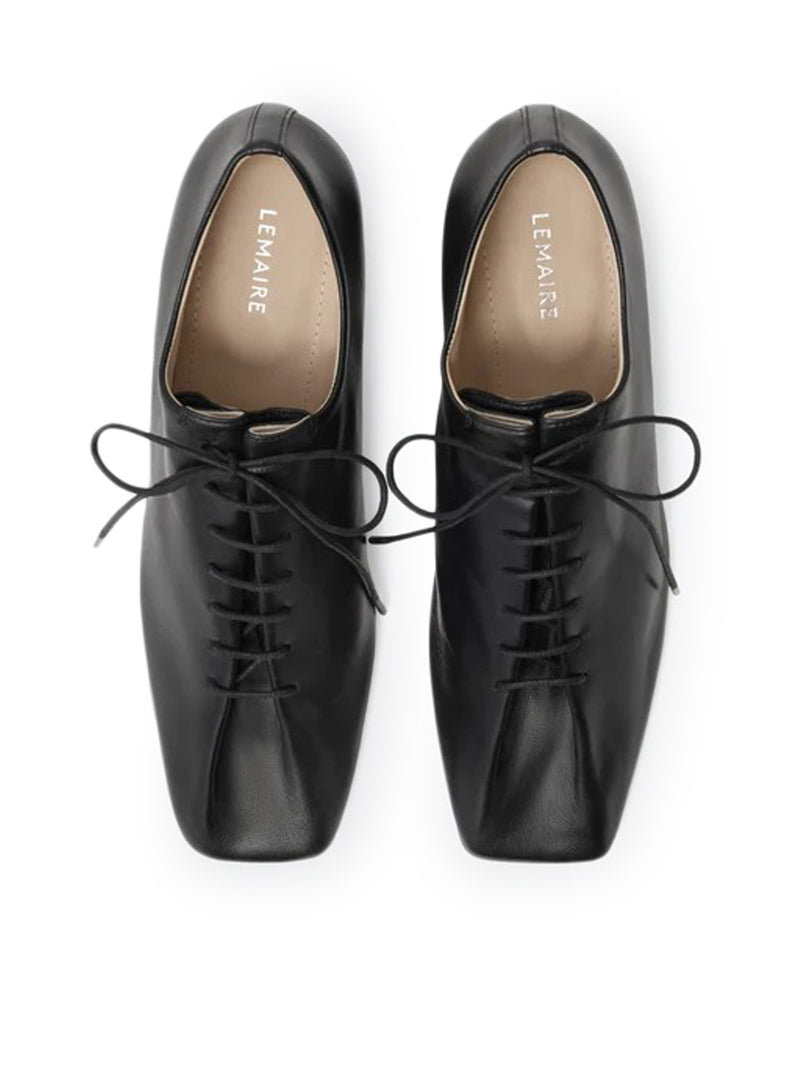 SOURIS CLASSIC DERBIES WITH 55MM HEEL IN LEATHER