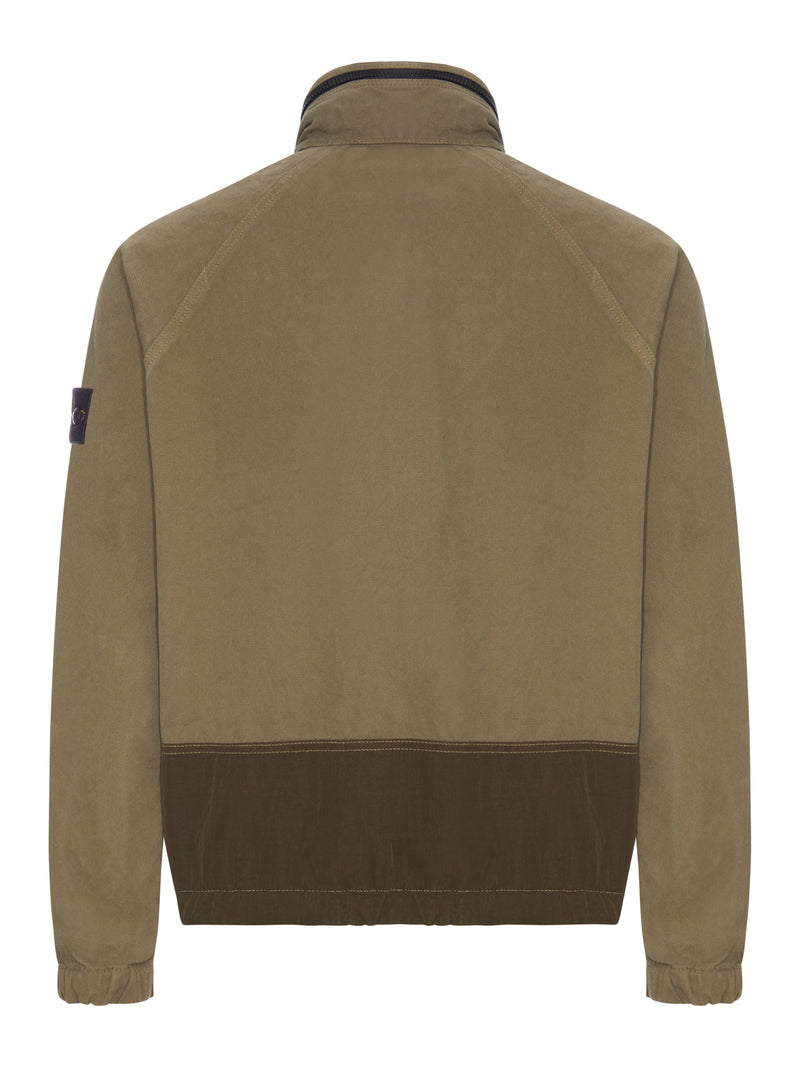 STONE ISLAND COTTON JACKET WITH BADGE