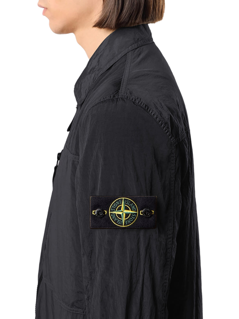 NYLON OVERSHIRT WITH STONE ISLAND BADGE