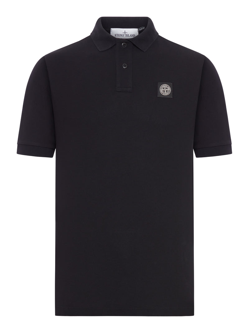 COTTON POLO SHIRT WITH LOGO PATCH