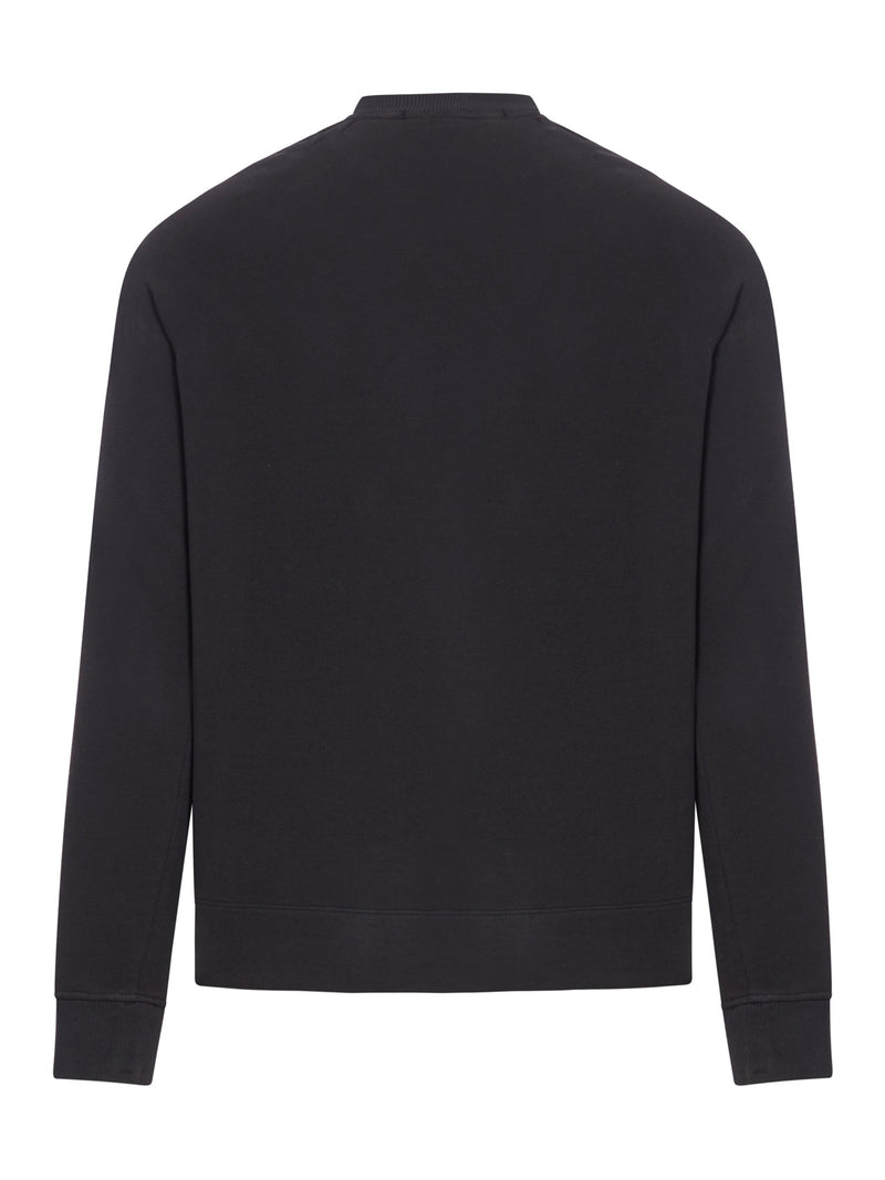 CREW NECK SWEATSHIRT WITH GHOST BADGE