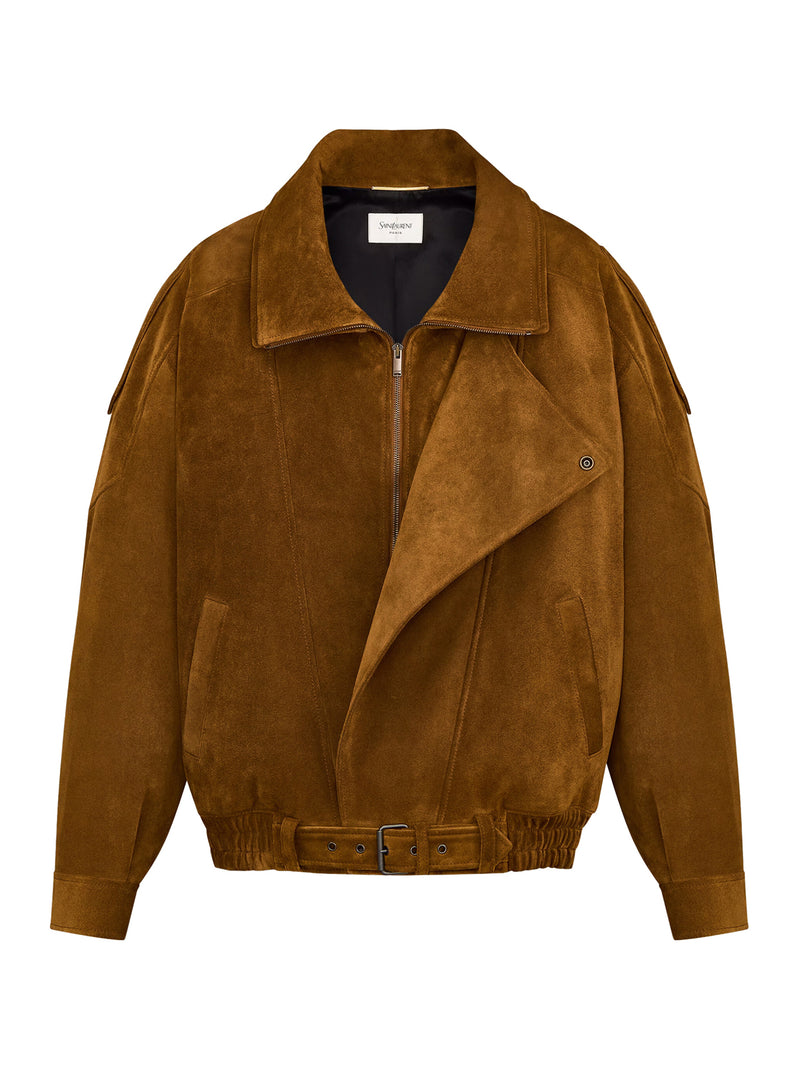 OVERSIZED VINTAGE SPLIT-LEATHER JACKET