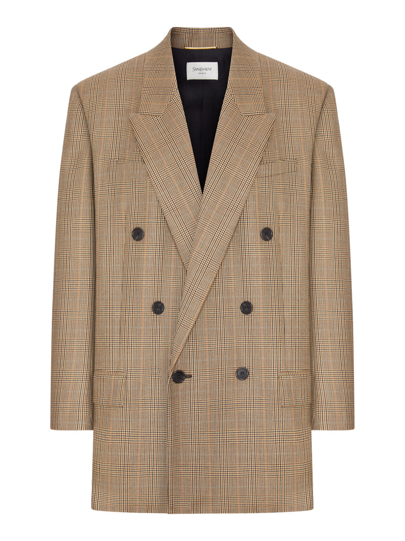 PRINCE OF WALES HOUNDSTOOTH WOOL JACKET