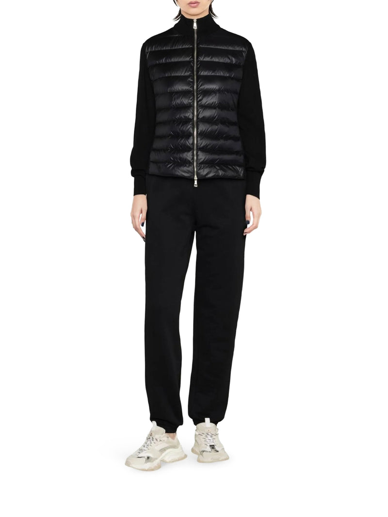 WOOL PADDED CARDIGAN WITH ZIP