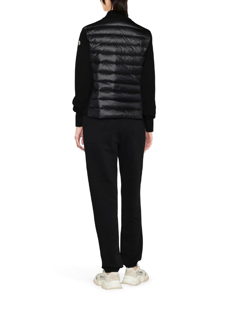 WOOL PADDED CARDIGAN WITH ZIP