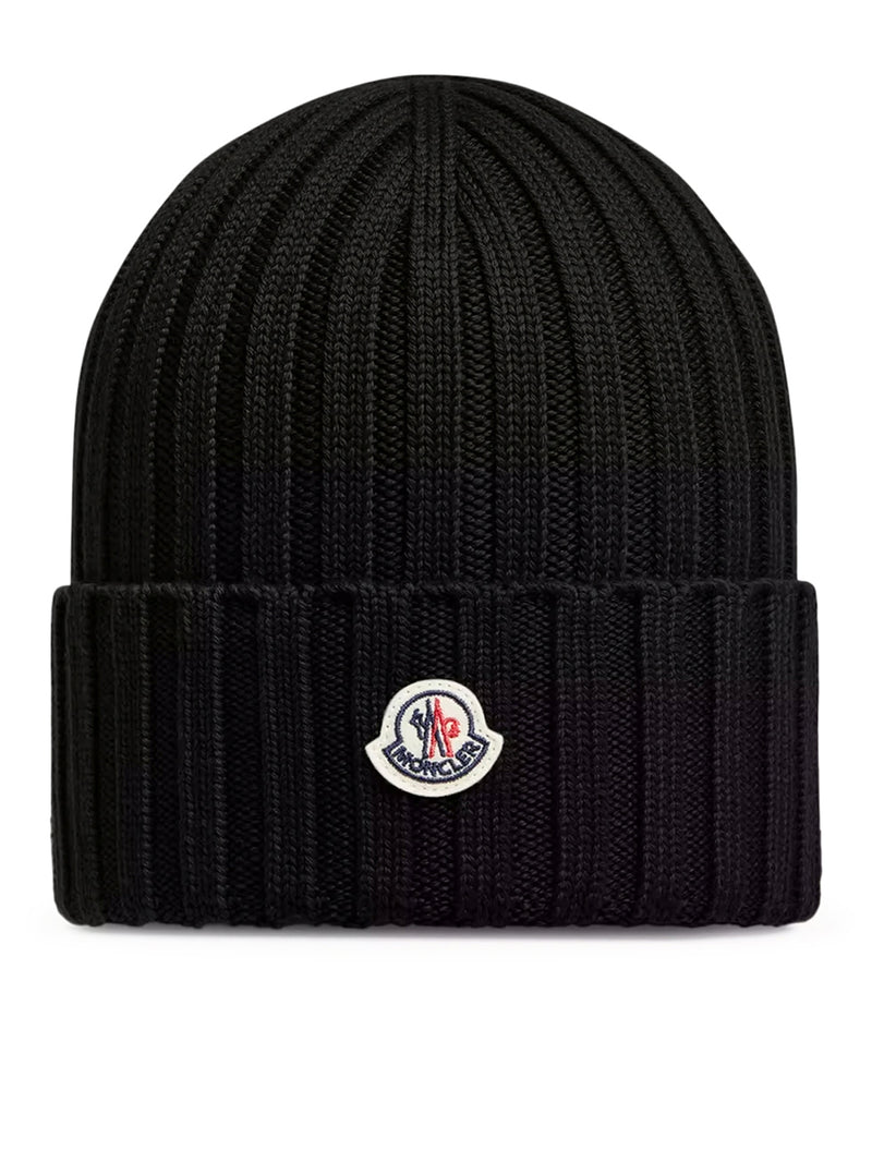 LOGO-EMBROIDERED WOOL BEANIE