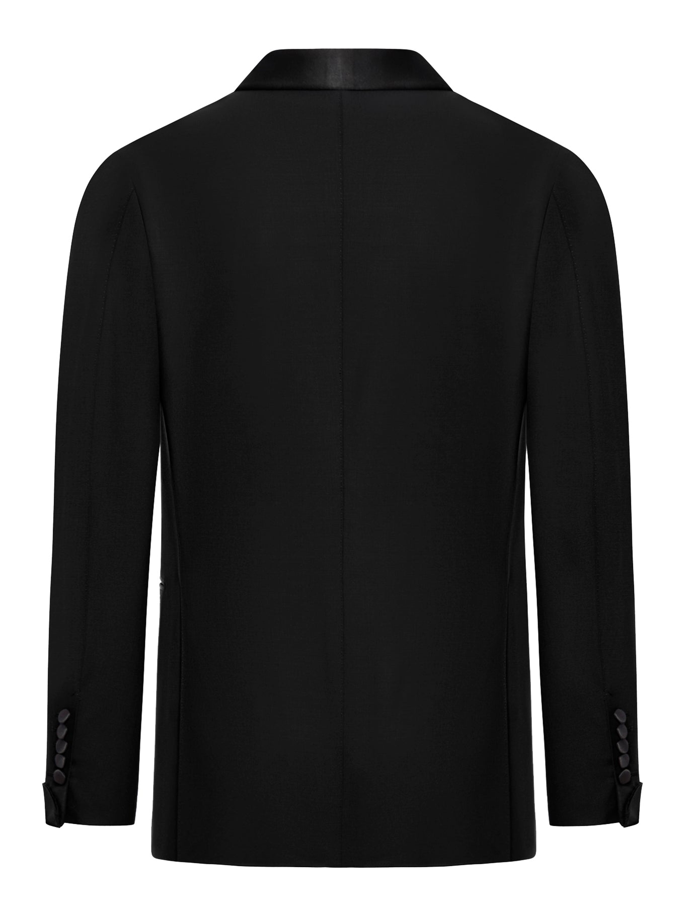 SINGLE-BREASTED TUXEDO WITH SILK INSERTS