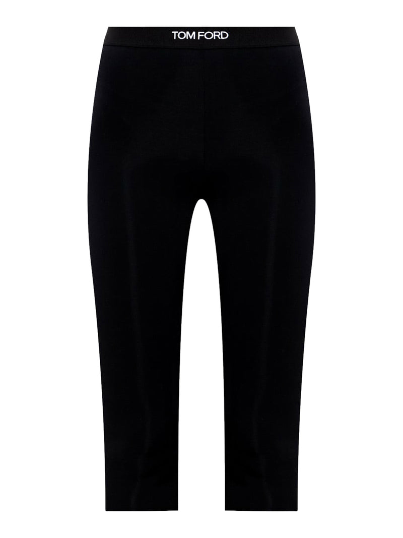 CROPPED LEGGINGS WITH LOGO