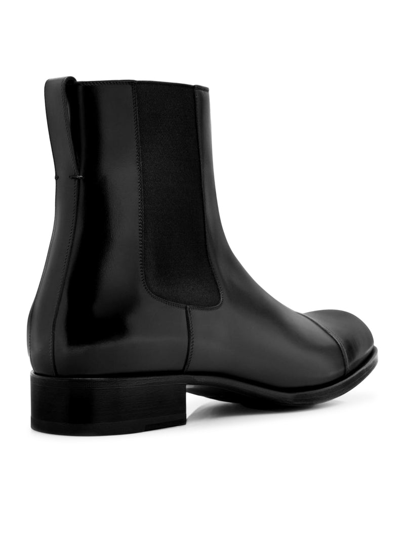 BURNISHED LEATHER EDGAR CHELSEA BOOT