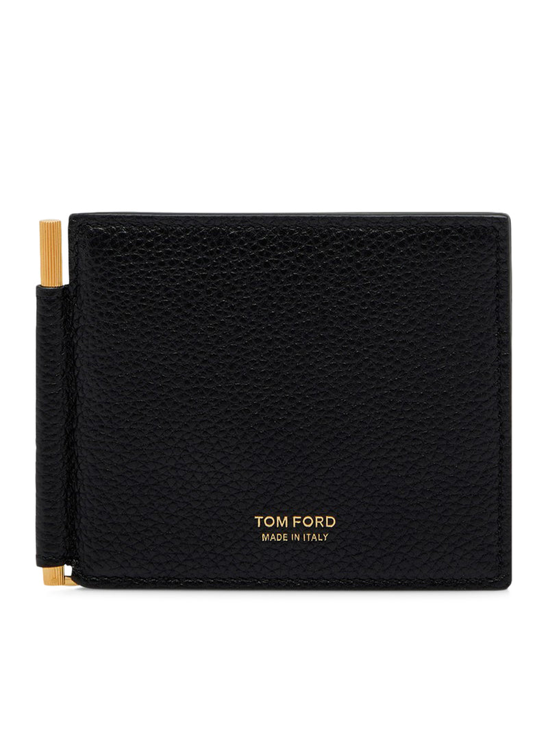 SOFT GRAIN LEATHER MONEY CLIP WALLET