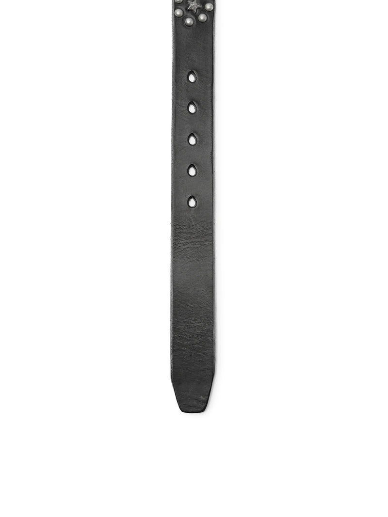 STAR FALL BELT IN BLACK LEATHER