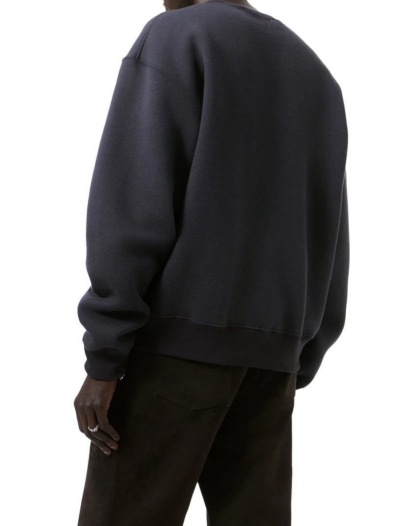 PERFECT SWEATSHIRT IN BLACK BEAR WOOLLY FLEECE