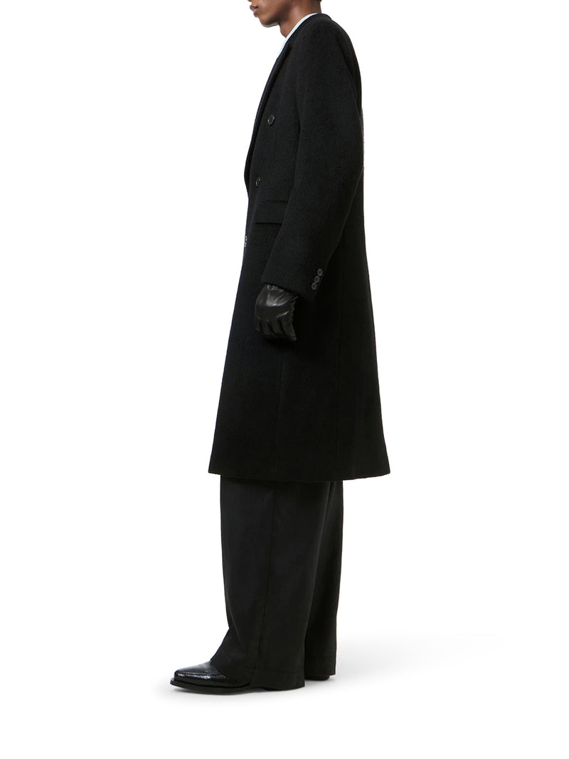 WHALE DOUBLE-BREASTED MOHAIR WOOL COAT