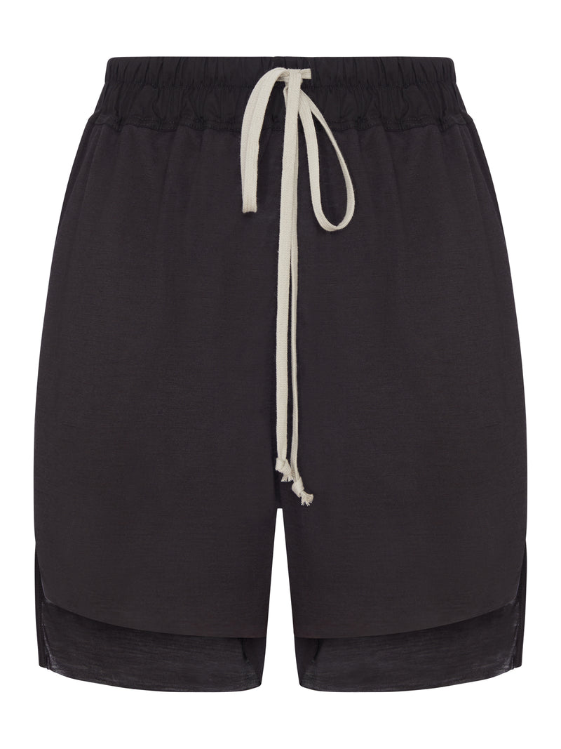 TOWER SHORTS IN WOOL AND SILK JERSEY