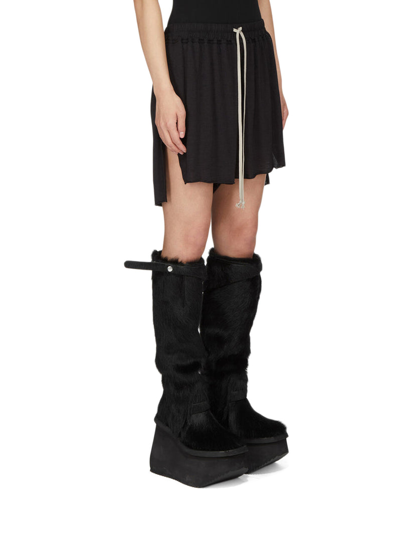 TOWER SHORTS IN WOOL AND SILK JERSEY