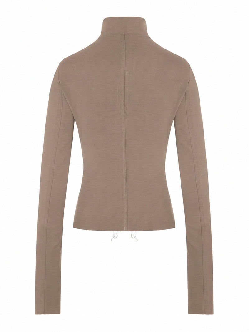 GARY FITTED JACKET WITH ASYMMETRIC ZIP