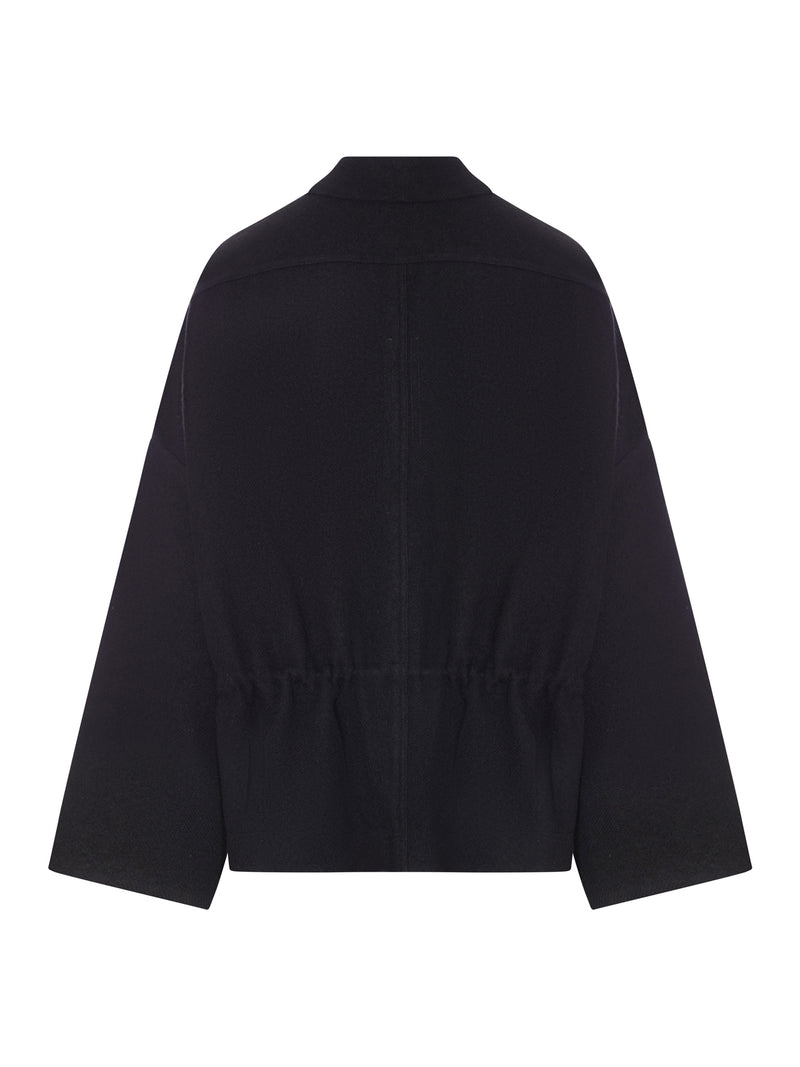 WOOL KIMONO BLOUSON WITH BELT