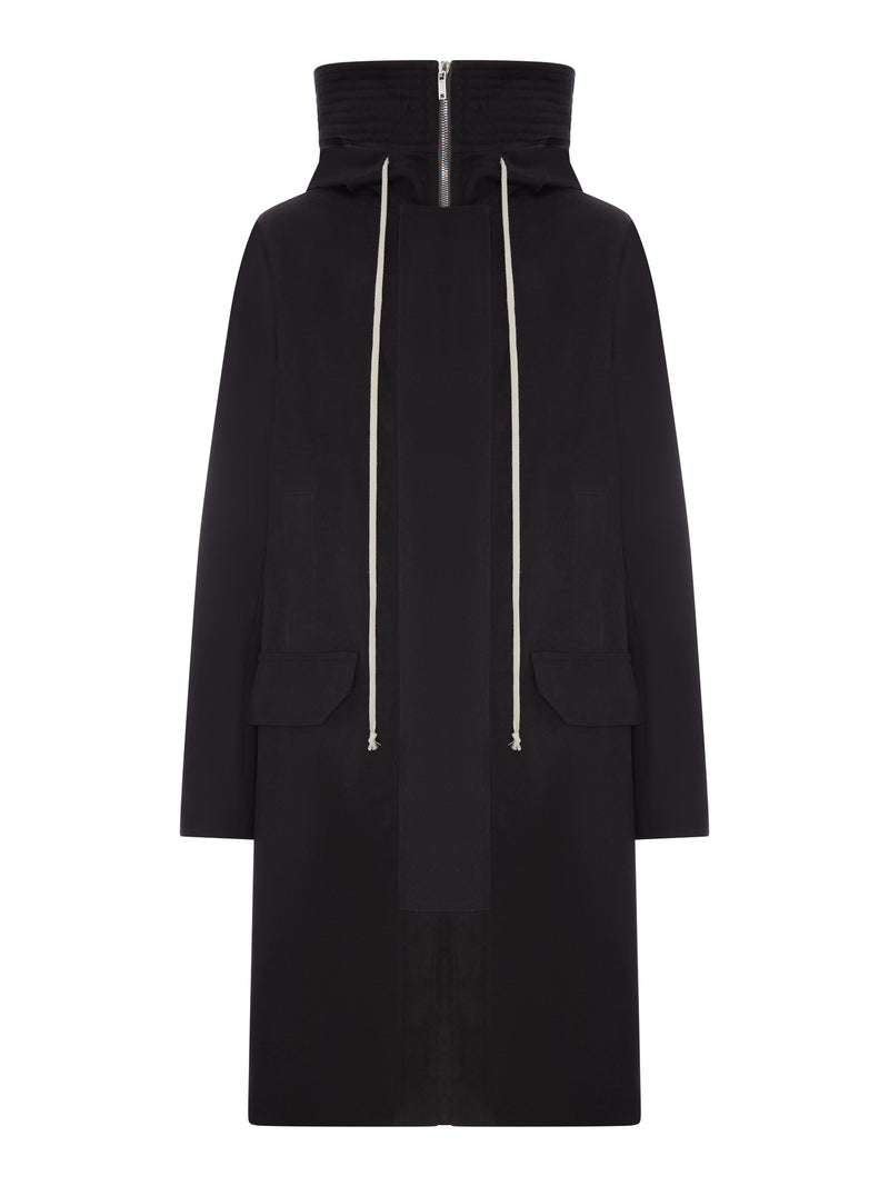 LONG COTTON PARKA WITH HOOD