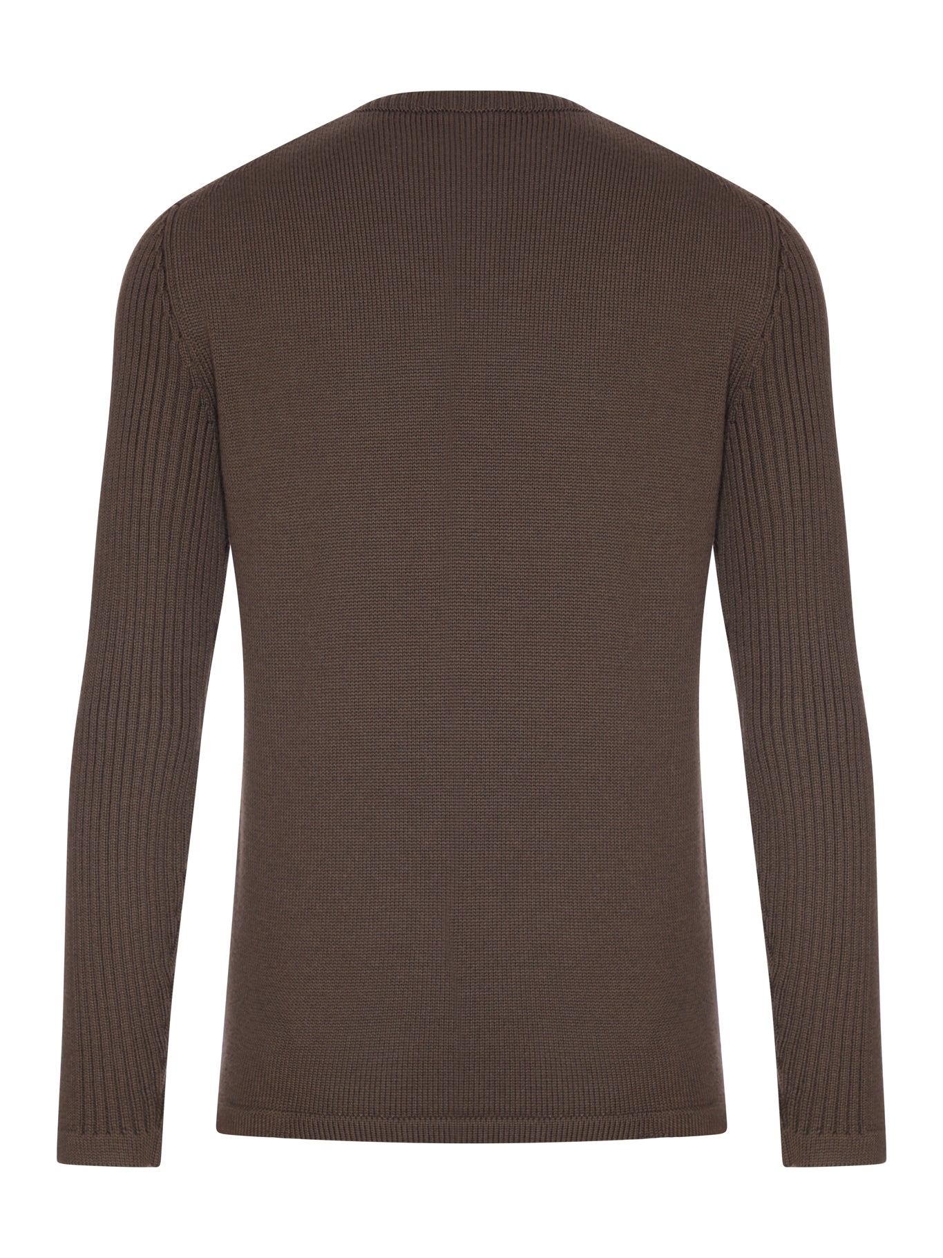 WOOL SWEATER WITH RE-NYLON POCKET