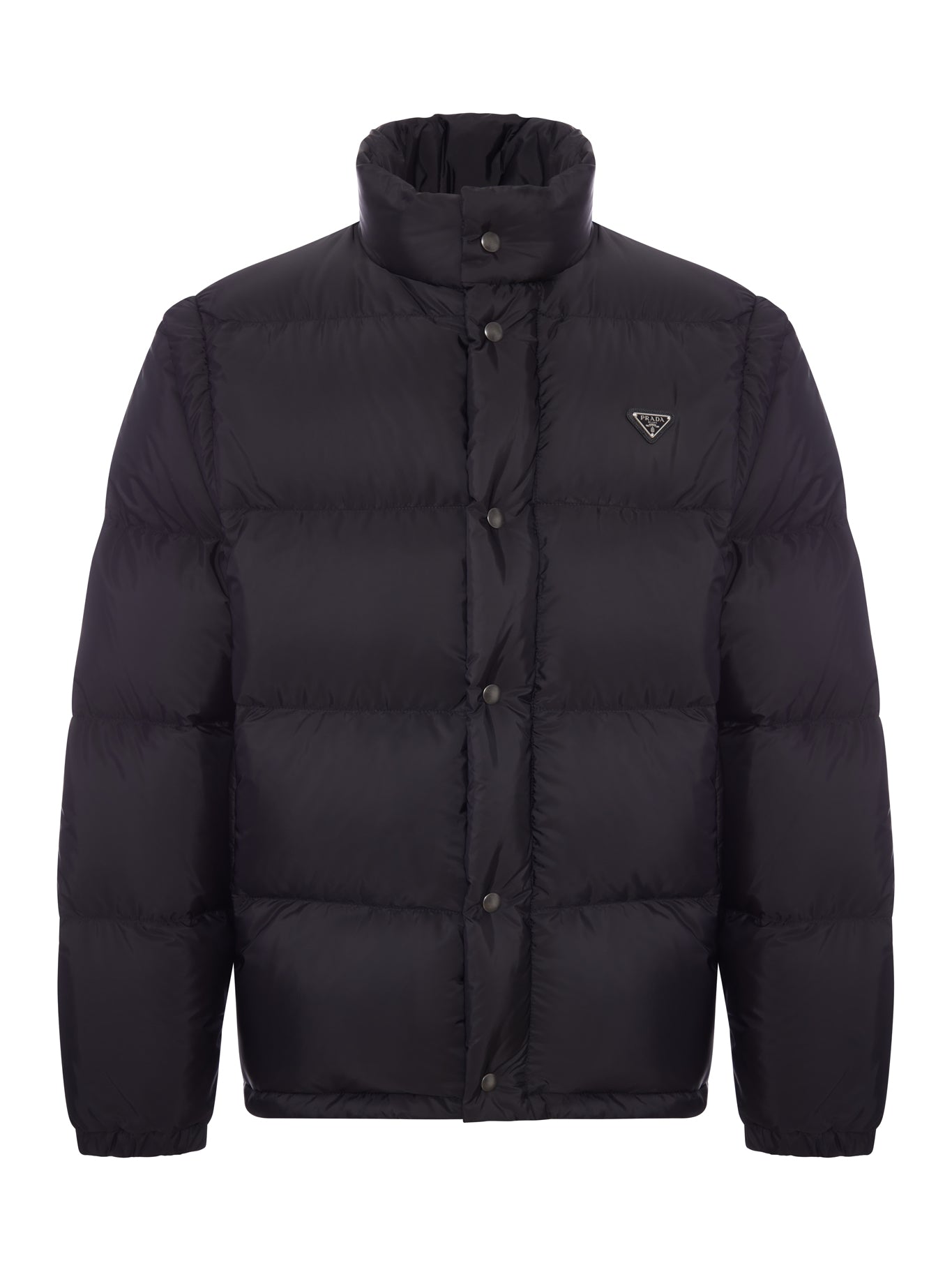 PADDED DOWN JACKET WITH TRIANGULAR LOGO