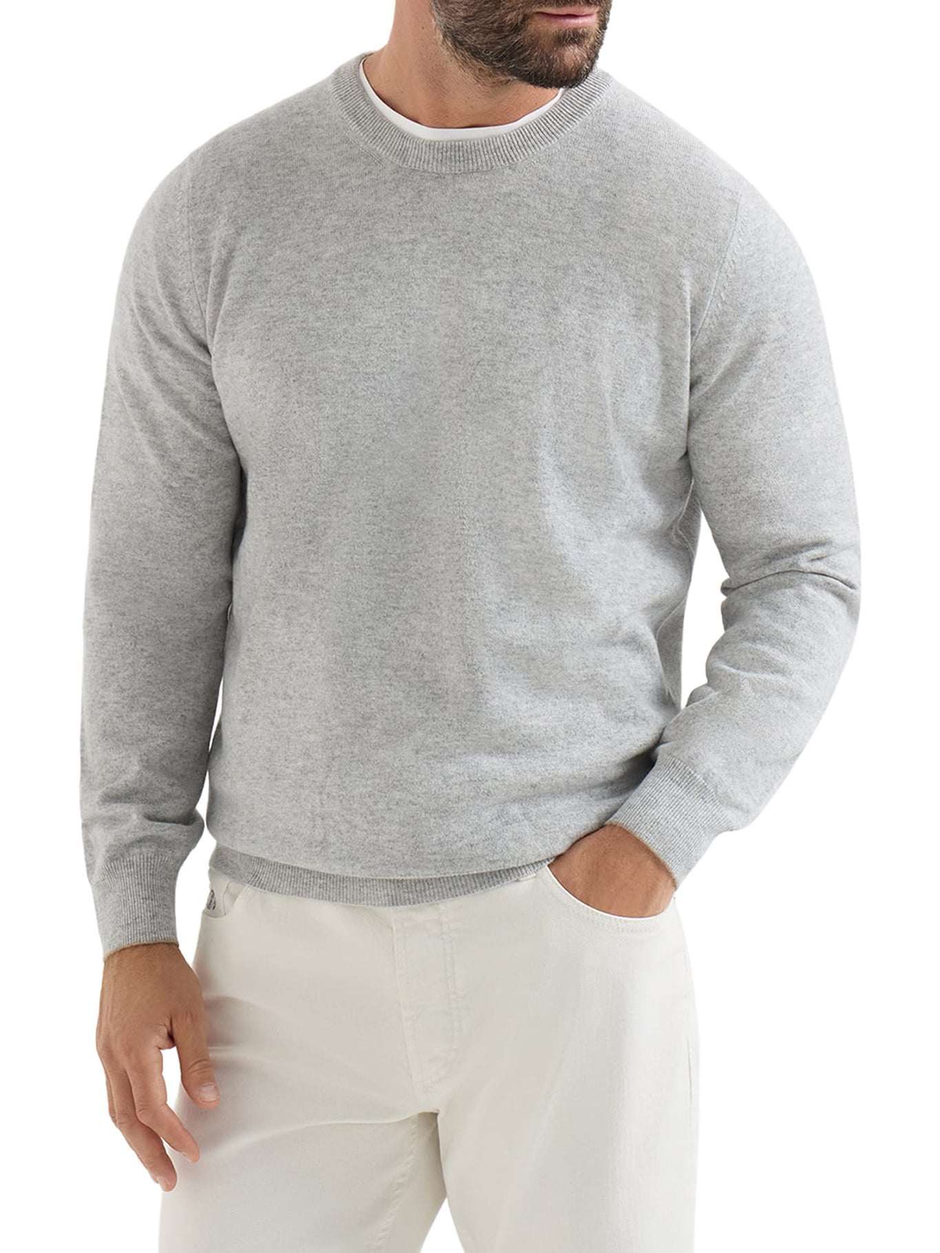 ESSENTIAL CREW NECK CASHMERE SWEATER