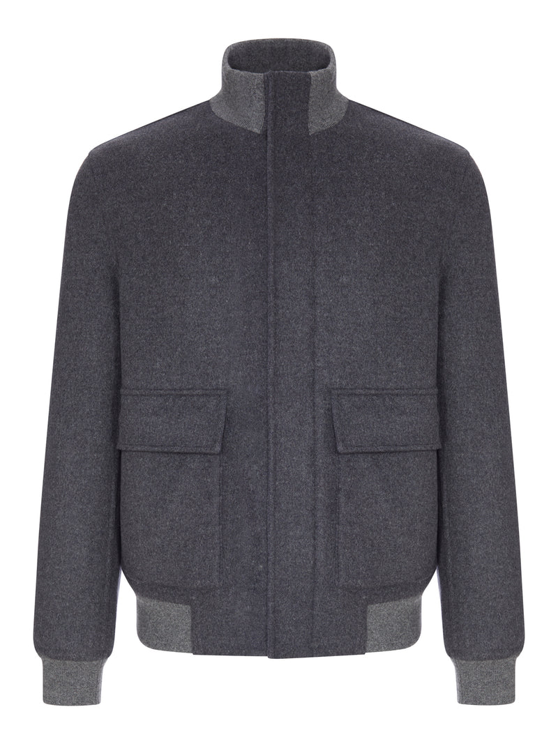 WOOL AND CASHMERE BLOUSON