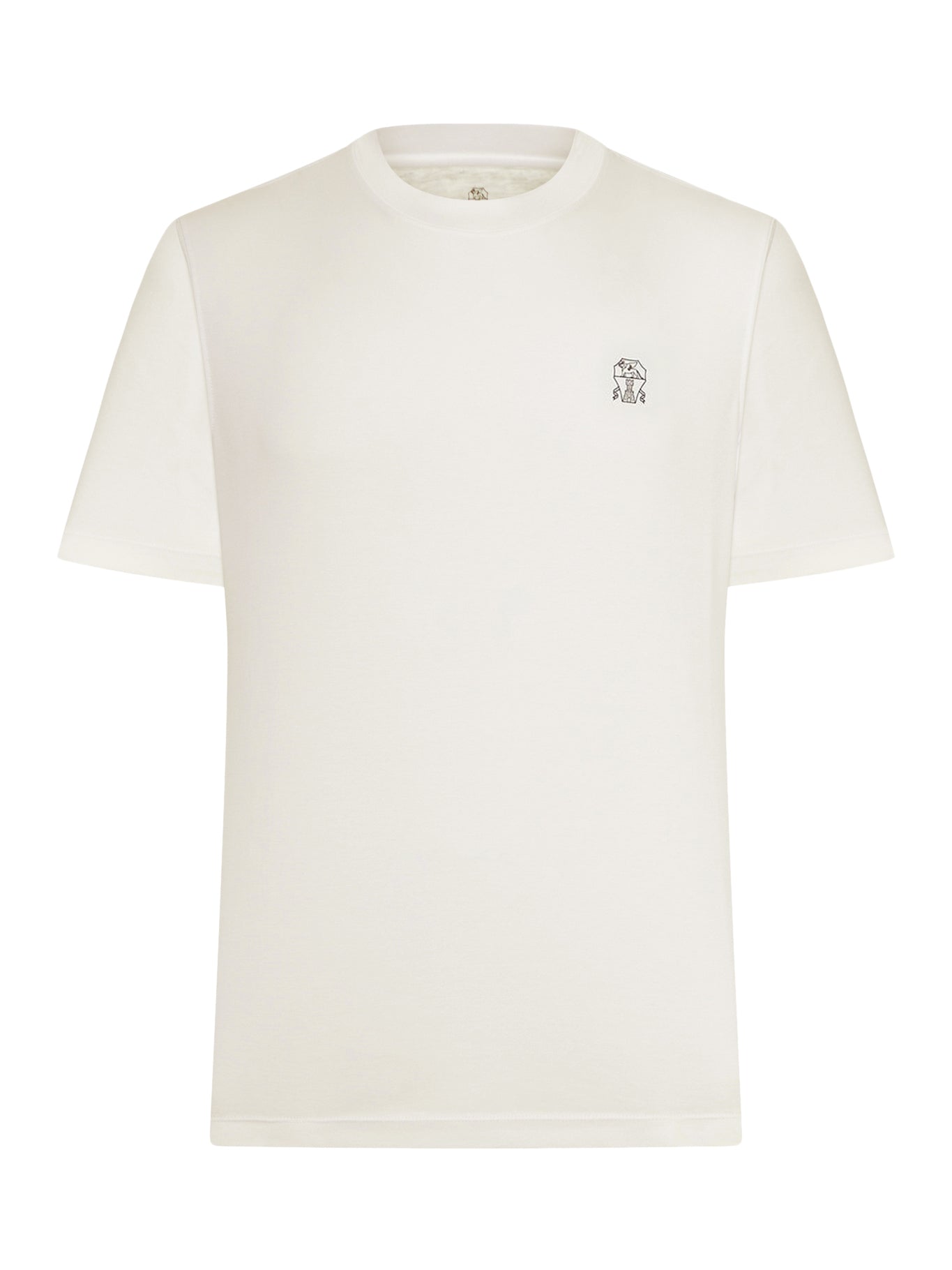COTTON T-SHIRT WITH CONTRASTING LOGO PRINT