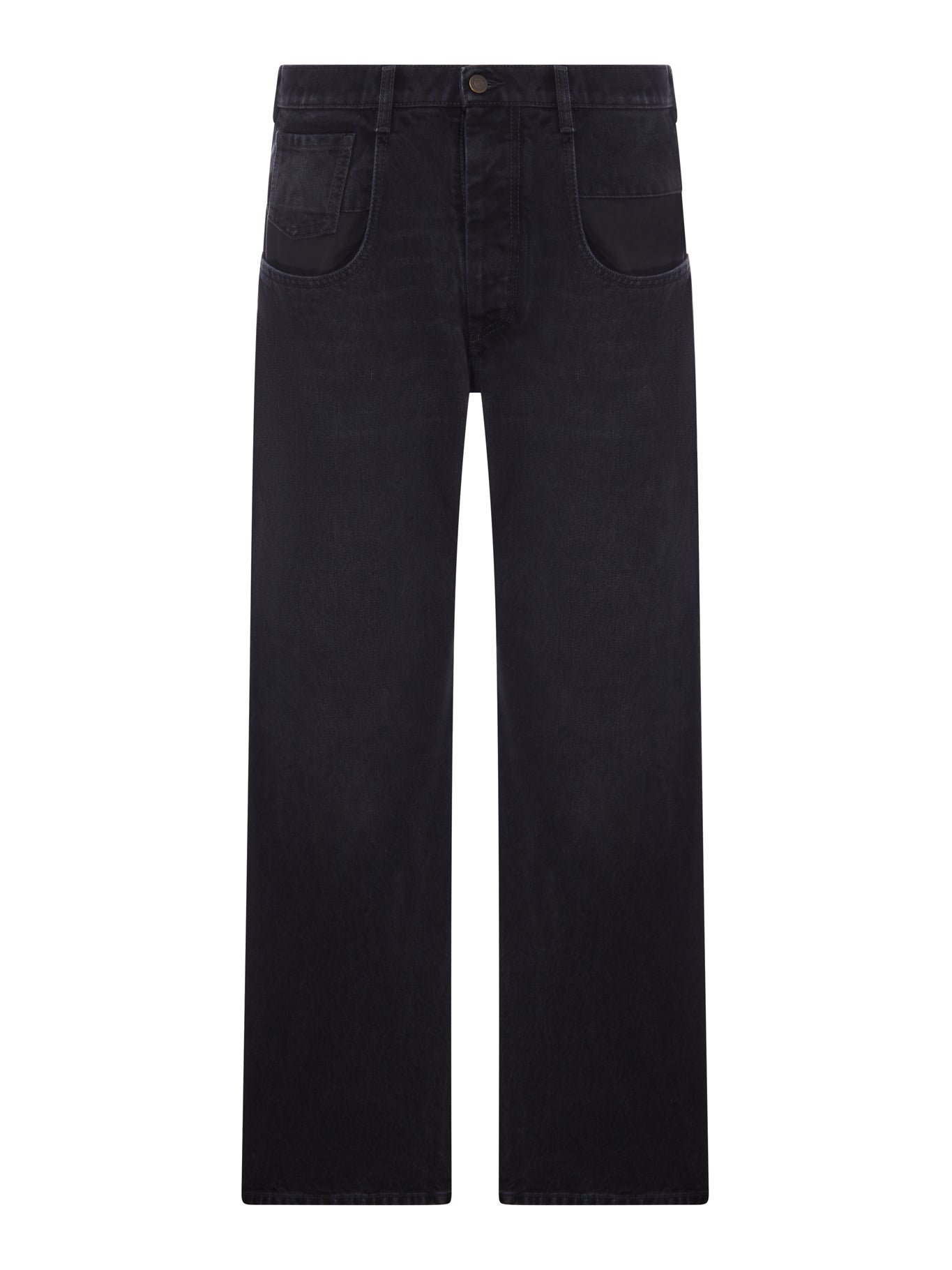 STRAIGHT LEG JEANS IN COTTON DENIM